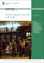 Alcohol taxation and the pub trade: (Briefing Paper Number 1373)